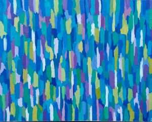 Abstraction, 2021, oil on canvas, 80x100 cm